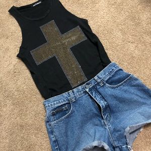 ✨Studded Cross Tank